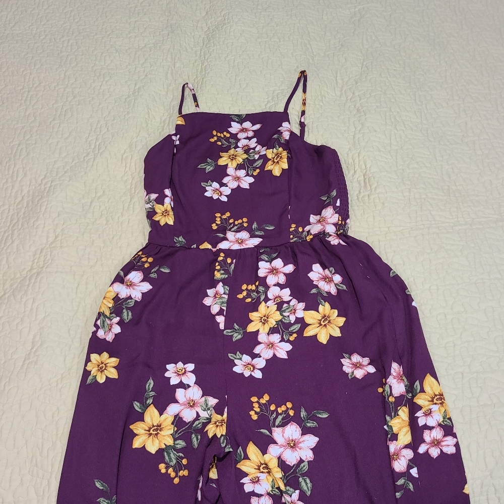 Xhilaration Floral pants jumpsuit size S - Picture 3 of 8